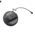 Black Toyota replacement fuel tank cap with snap-type design for fuel filler neck