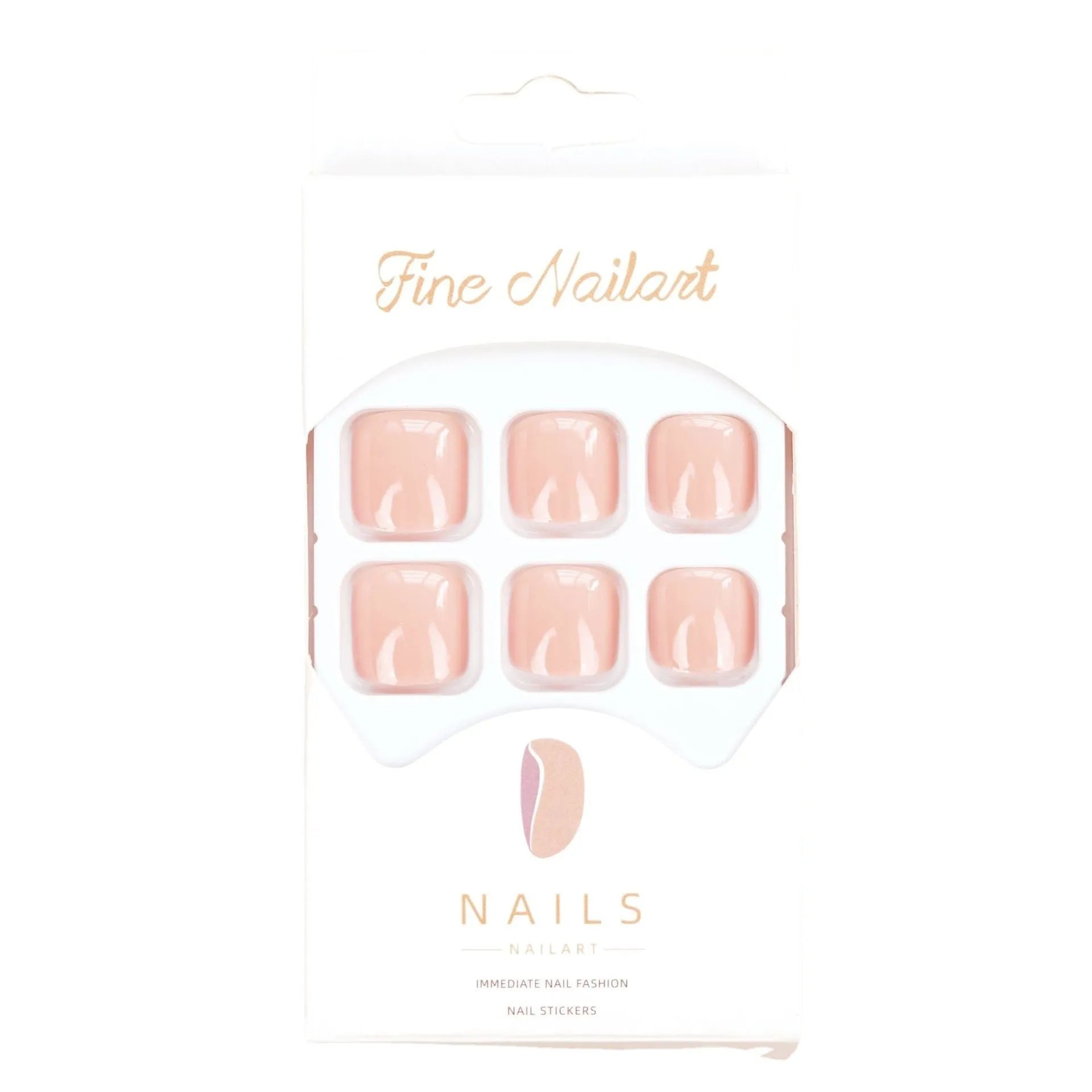 Fashion toe nail stickers with J-52 skin colour and glue adhesive for nail art application