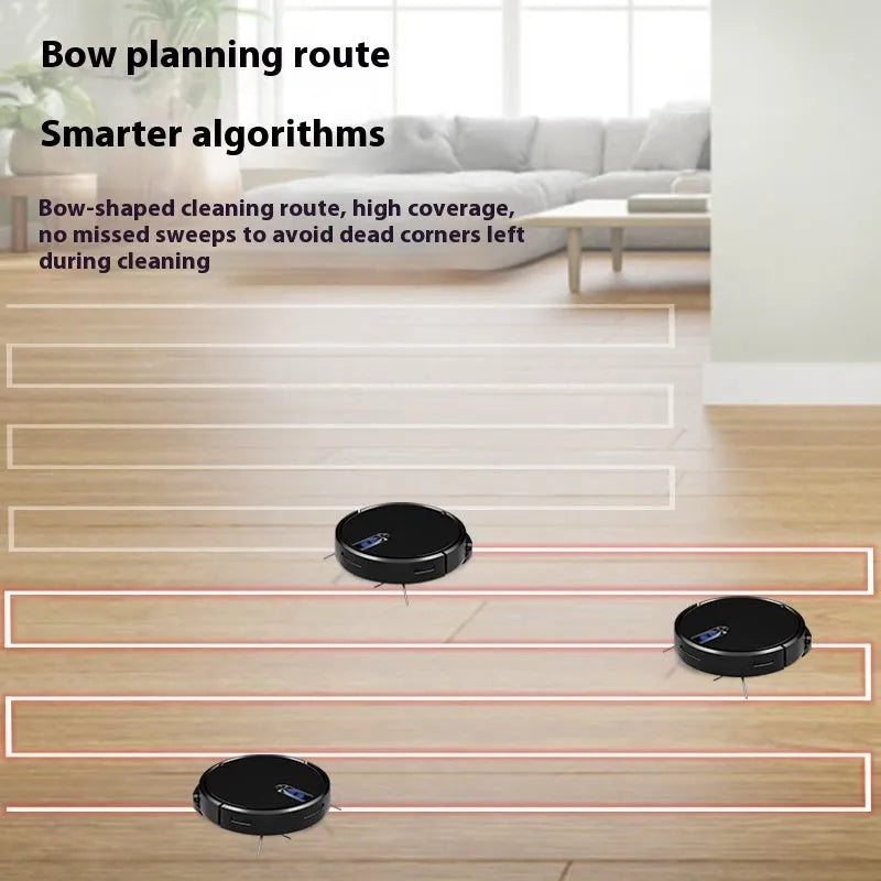White or black automatic sweeping robot vacuum cleaner with remote control for household use
