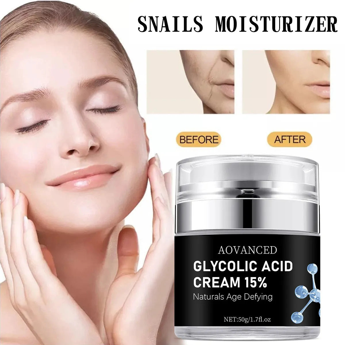 50g jar of salicylate exfoliating and moisturising cream for all skin types.