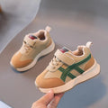 Children's casual sneakers with Velcro straps in synthetic leather and rubber sole
