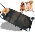 Black foldable aluminium alloy pet stretcher for medium to large dog emergency transport