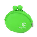 Silicone dog training treat waist pouch in assorted colours showing hook-and-loop closure
