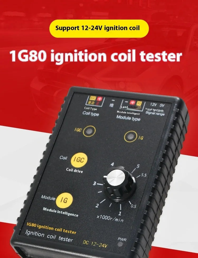 IG80 automotive ignition coil detector for gasoline and natural gas vehicle diagnostics