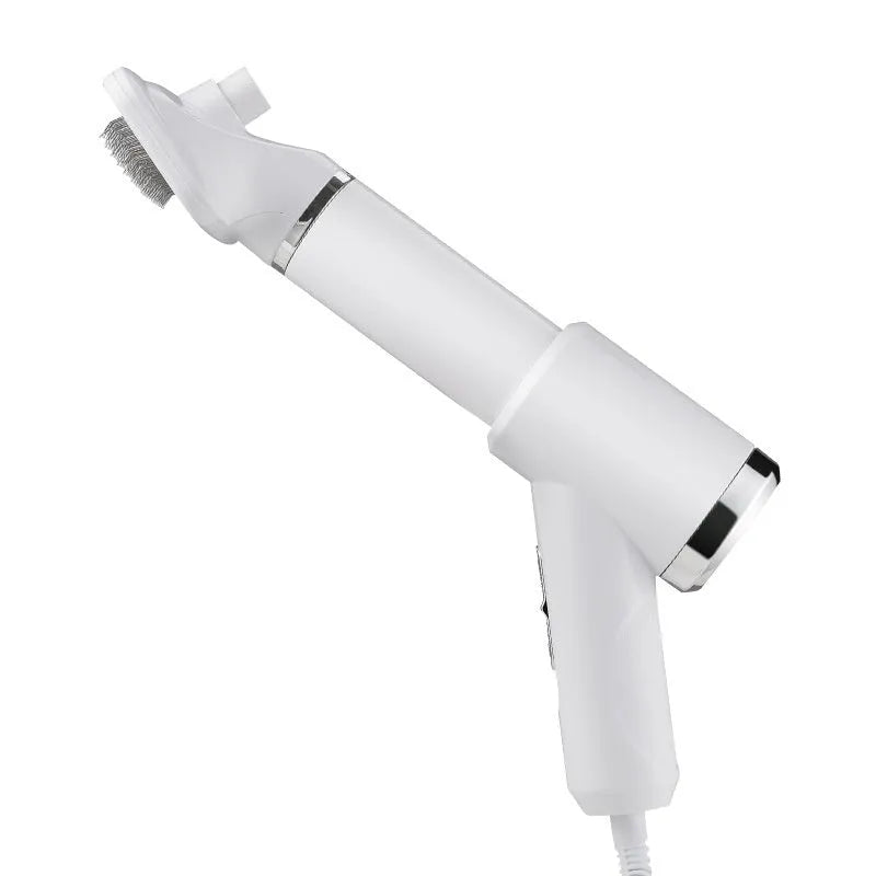Pet hair dryer and whirlpool comb set for dog grooming with beige or blue colour options