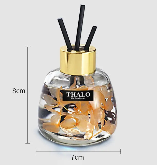 Glass car perfume ornament bottle in a choice of colours for dashboard decoration.
