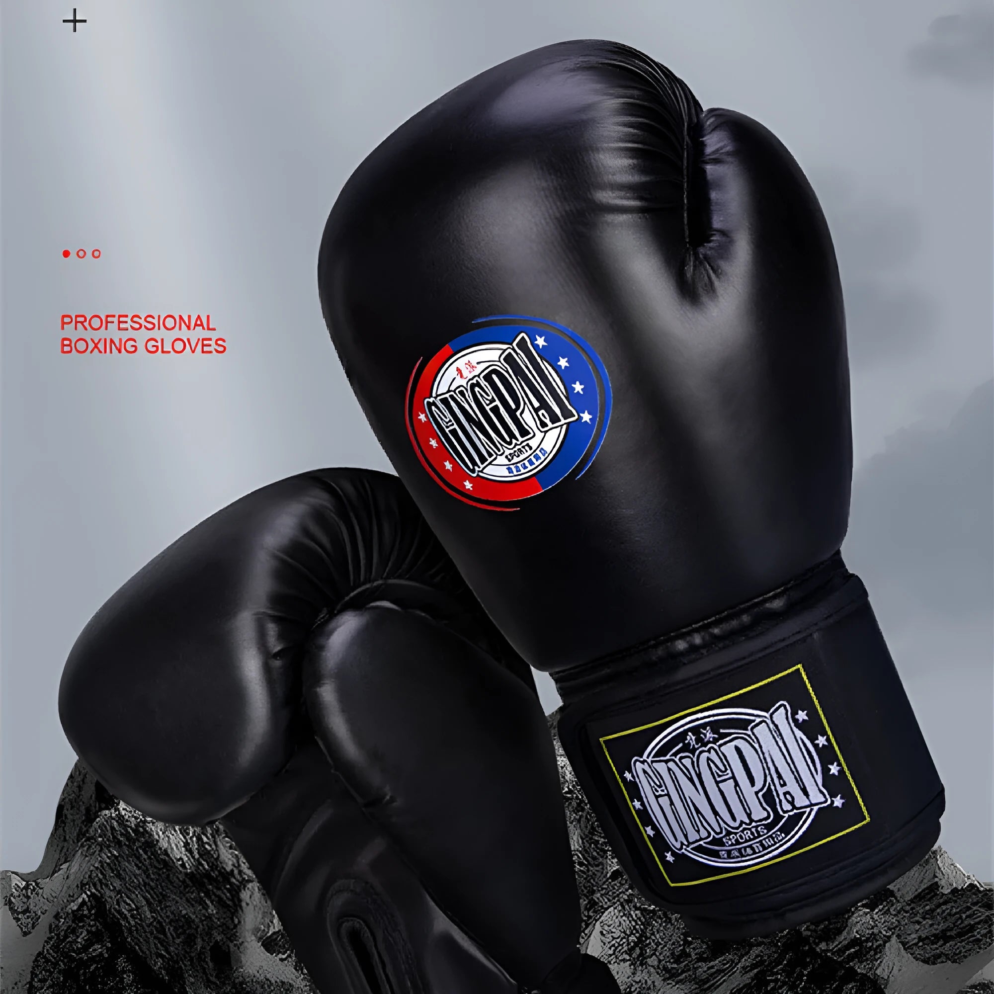 Professional PU leather boxing gloves for Sanda fighting training in multiple colours and weight specifications
