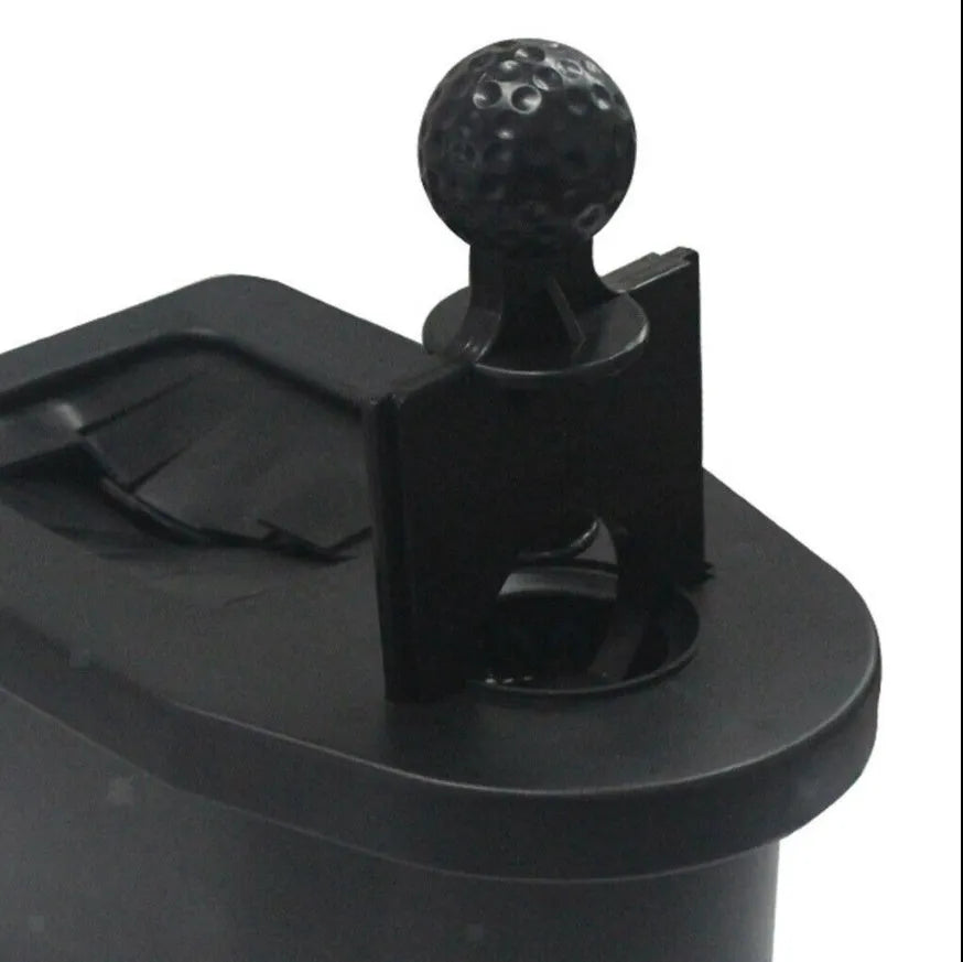 Black plastic golf cart car washing rod washer with compact 27x16.2x22.5cm dimensions
