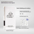 Simple plaid mesh notebook with paper cover showing small white book design