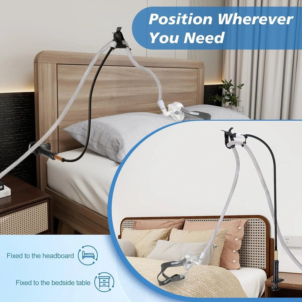 95cm long aluminium alloy and ABS ventilator hose bracket in black or white.