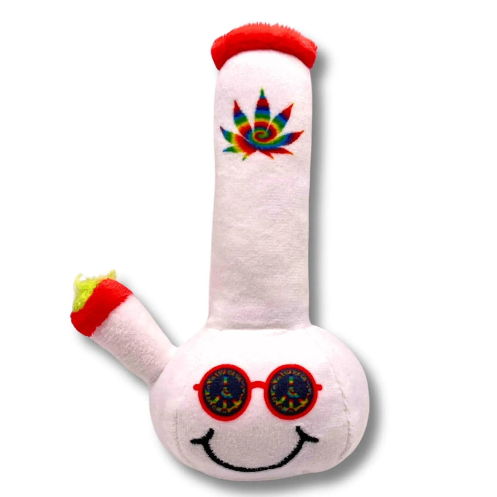 24cm kettle-shaped plush dog toy with picture style design for small and medium dogs