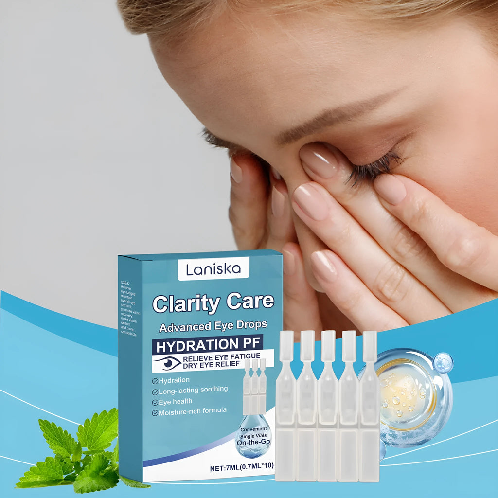 15 ml bottle of mint and sodium hyaluronate moisturising eye drops for dry eyes.