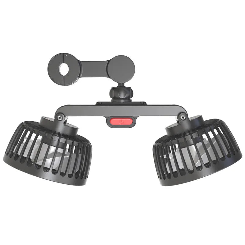 Black car USB rear pillow single head fan F4207 model with adjustable airflow