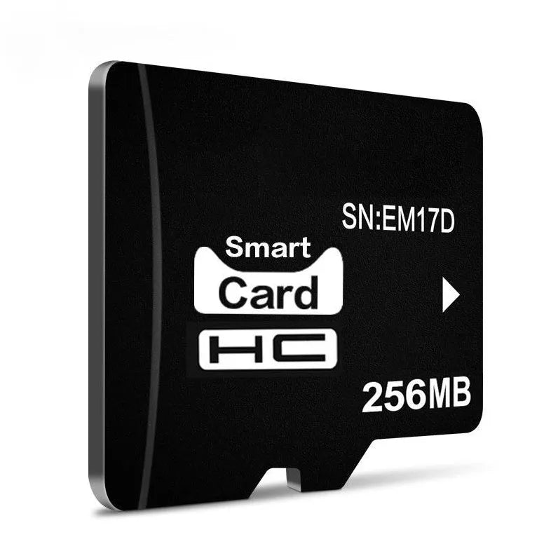 256MB TF series microSD memory card in a presentation box for MP3 players and cameras.
