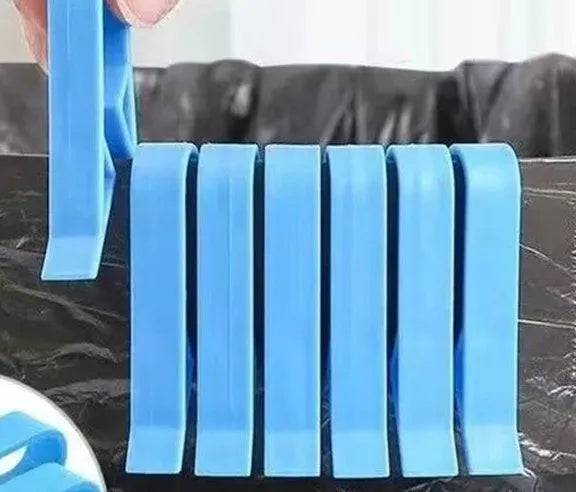 PP plastic non-slip clip for fixing bin liners to the side of a rubbish bin