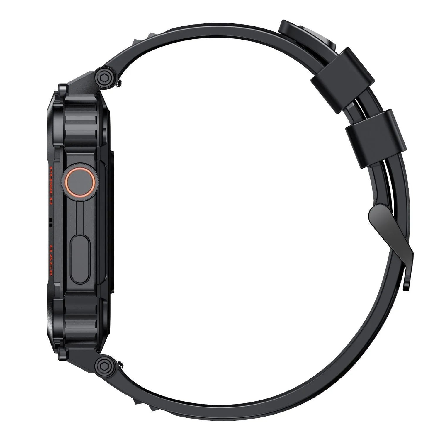 K57PRO Bluetooth smartwatch with call function and smart reminders, TFT screen, black colour