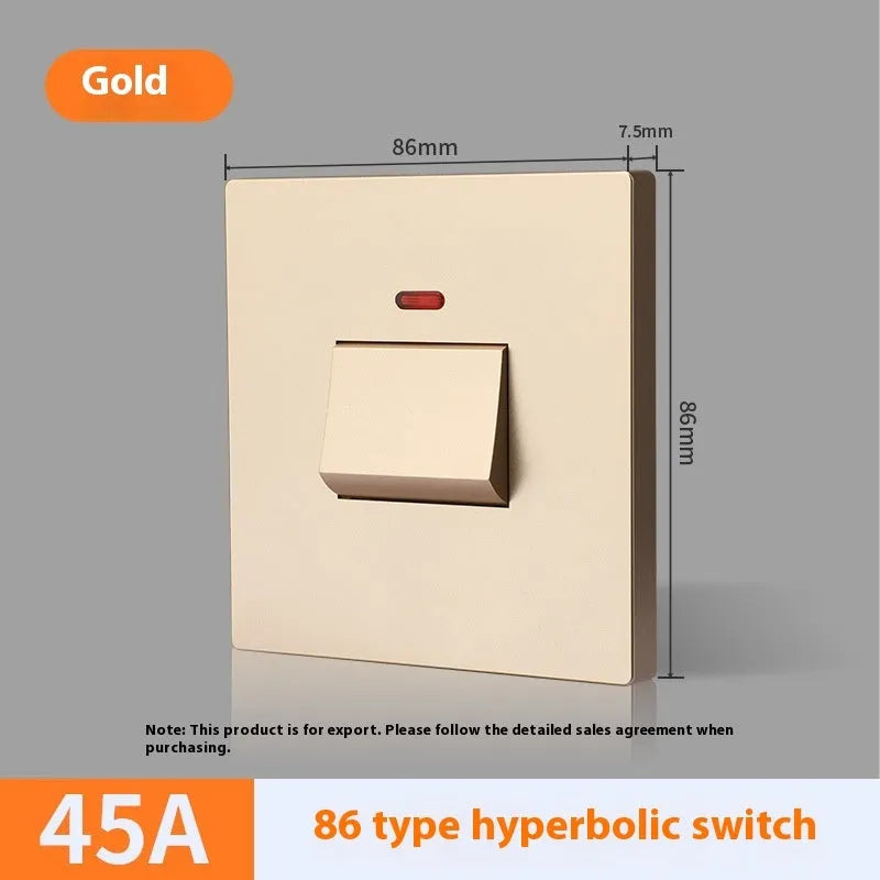Illuminated electrical switch for water heaters and air conditioners with double-break high current design