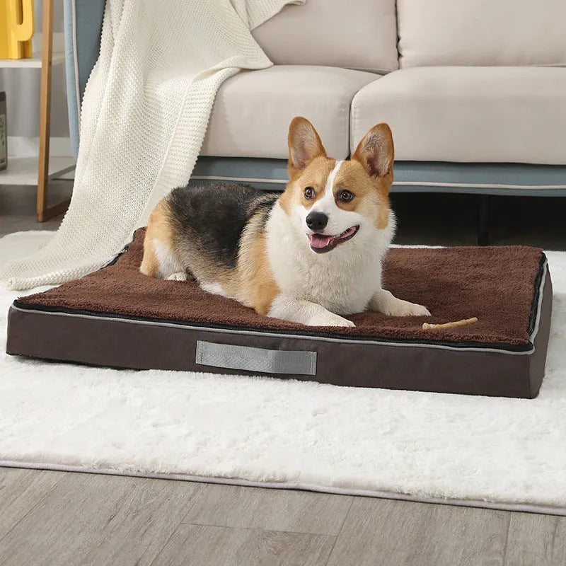 Removable and washable memory sponge pet mat for dogs in multiple sizes and colours.
