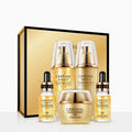 24k Gold Pet Skin Care Kit facial set with 100ml, 50g, and two 15ml bottles