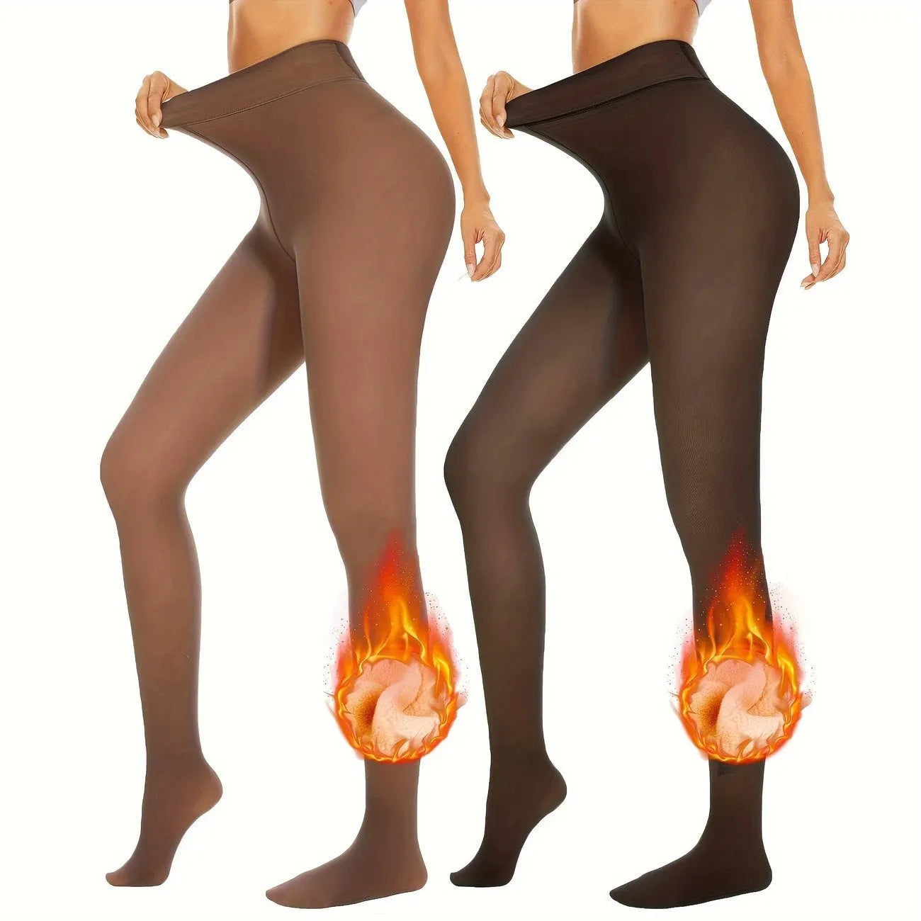 Women's thermal leggings with anti-snag function in multiple colour and thickness options