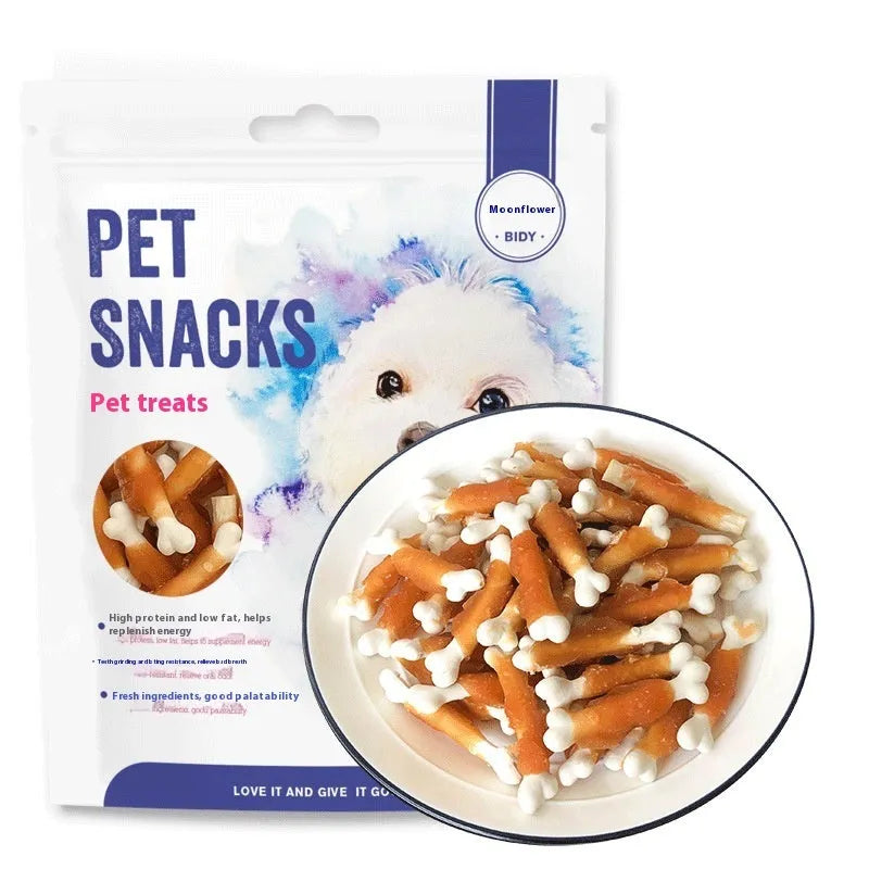 400g pack of Betty chicken wrapped milk bone dog treats for canine dental care