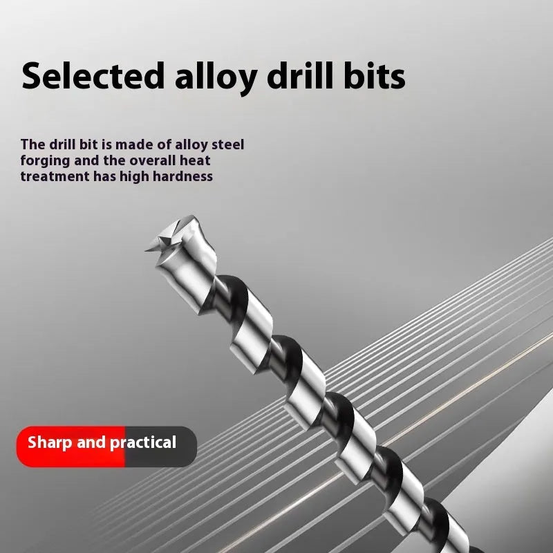 Square hole drill bit woodworking tool with 12.7mm carbon steel sleeve and core set