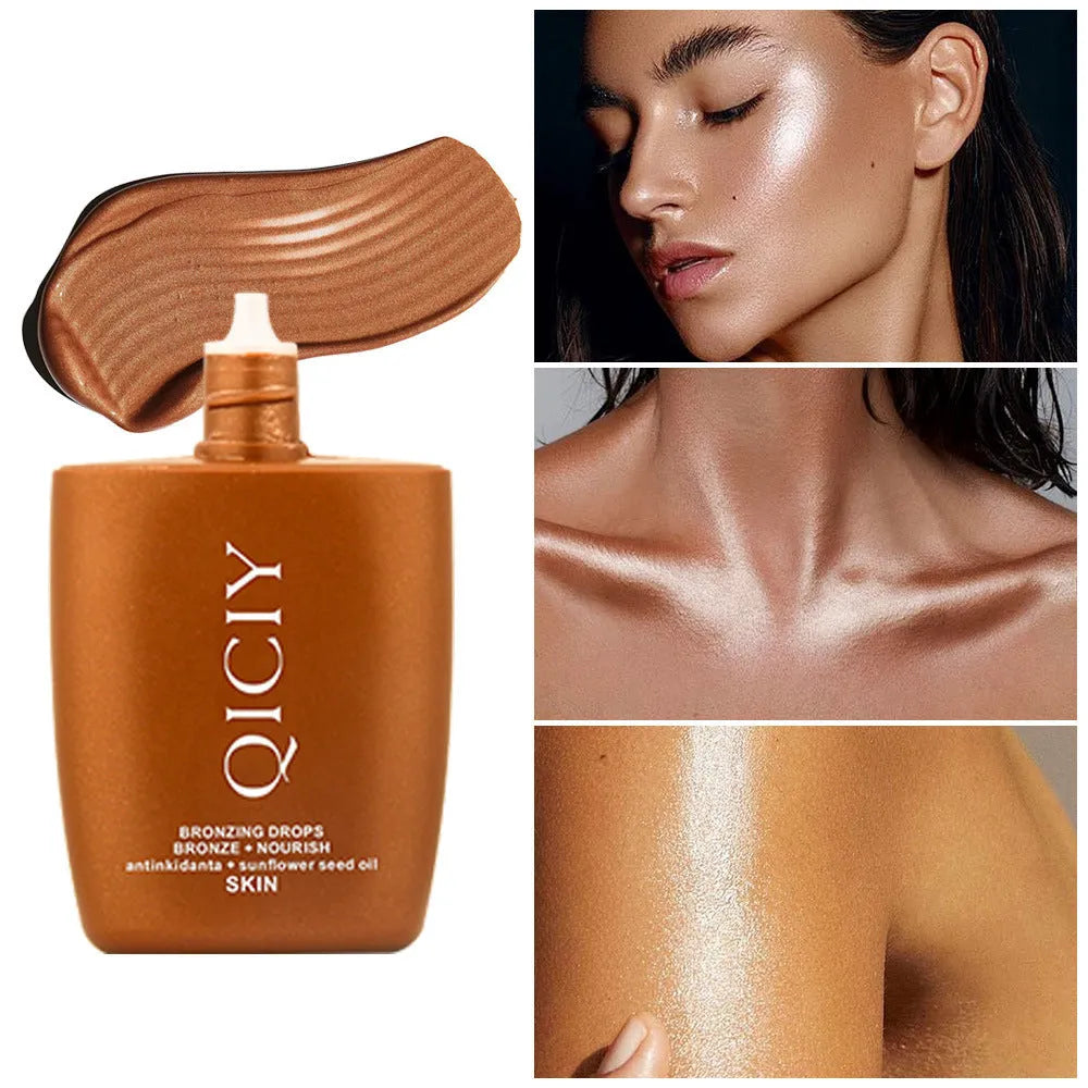 30ml face and body brightening contour liquid bottle with four shade options