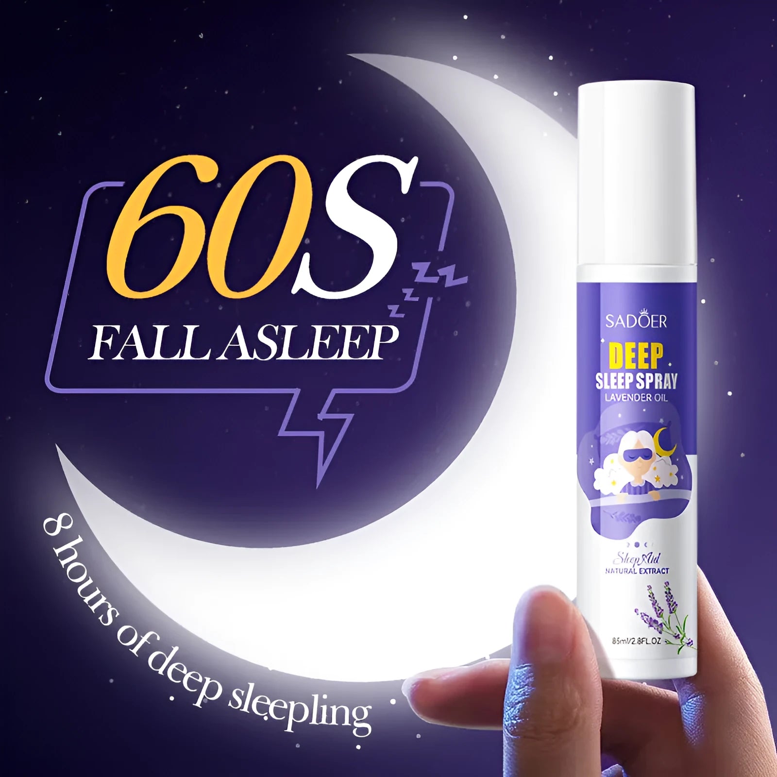 85ml fatigue relief sleep spray bottle for insomnia and relaxation