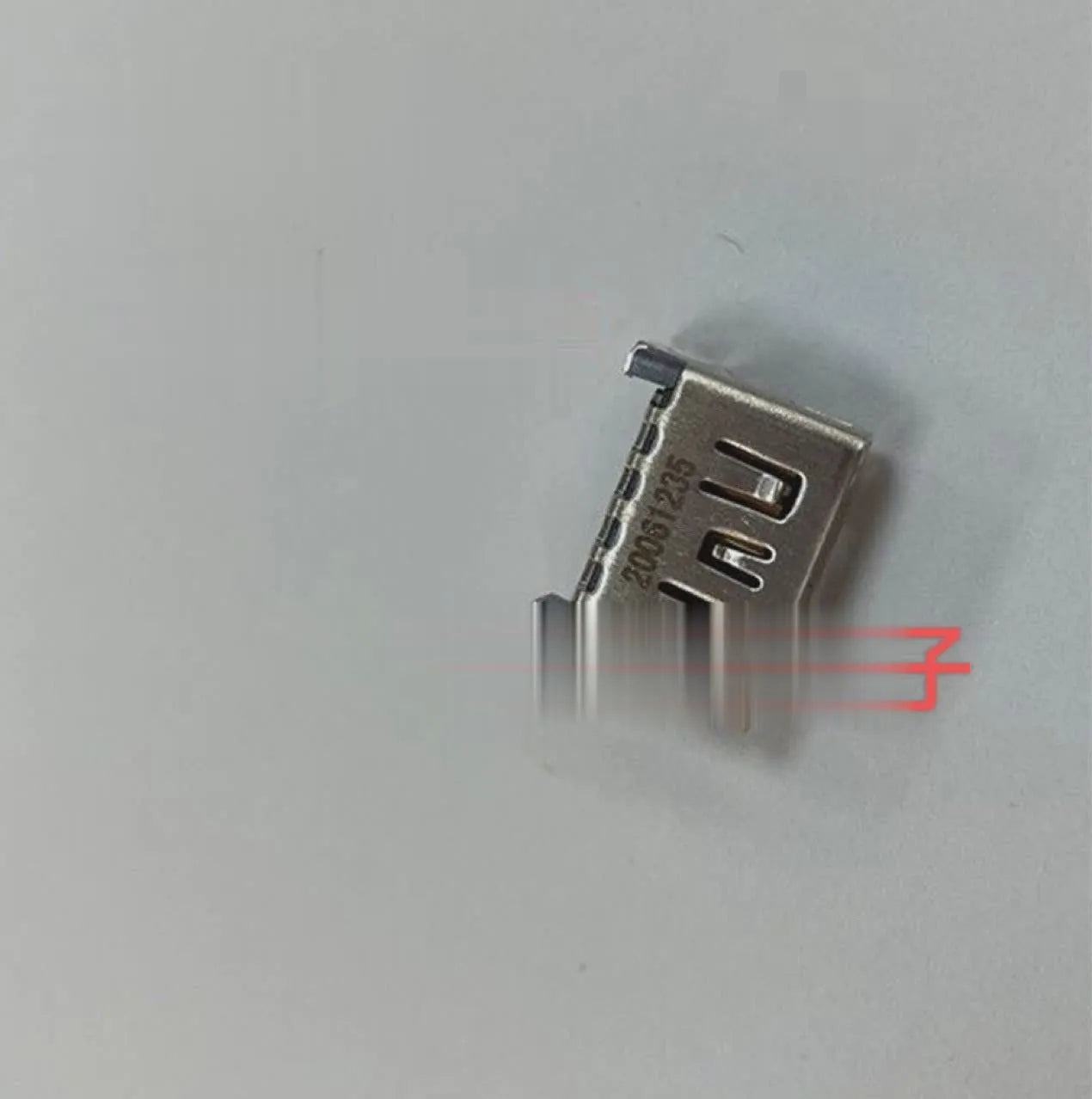Silver HDMI host socket interface connector for game machine accessories