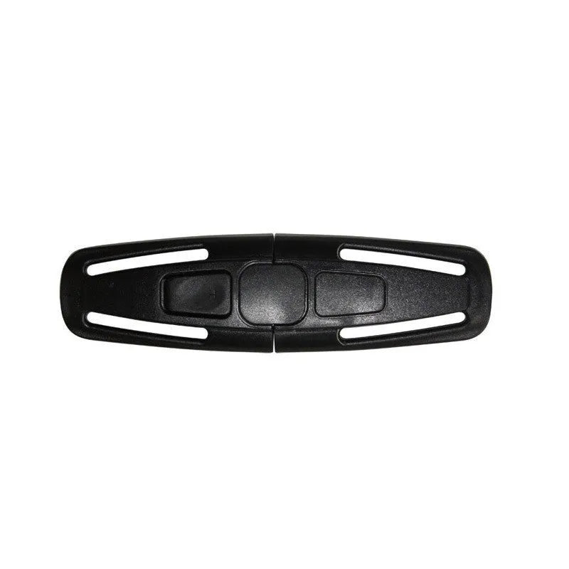 Black nylon child car seat safety harness buckle for 5-point restraint systems