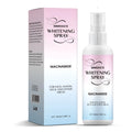 Portable 100ml whitening spray bottle for sweat-proof skin brightening.