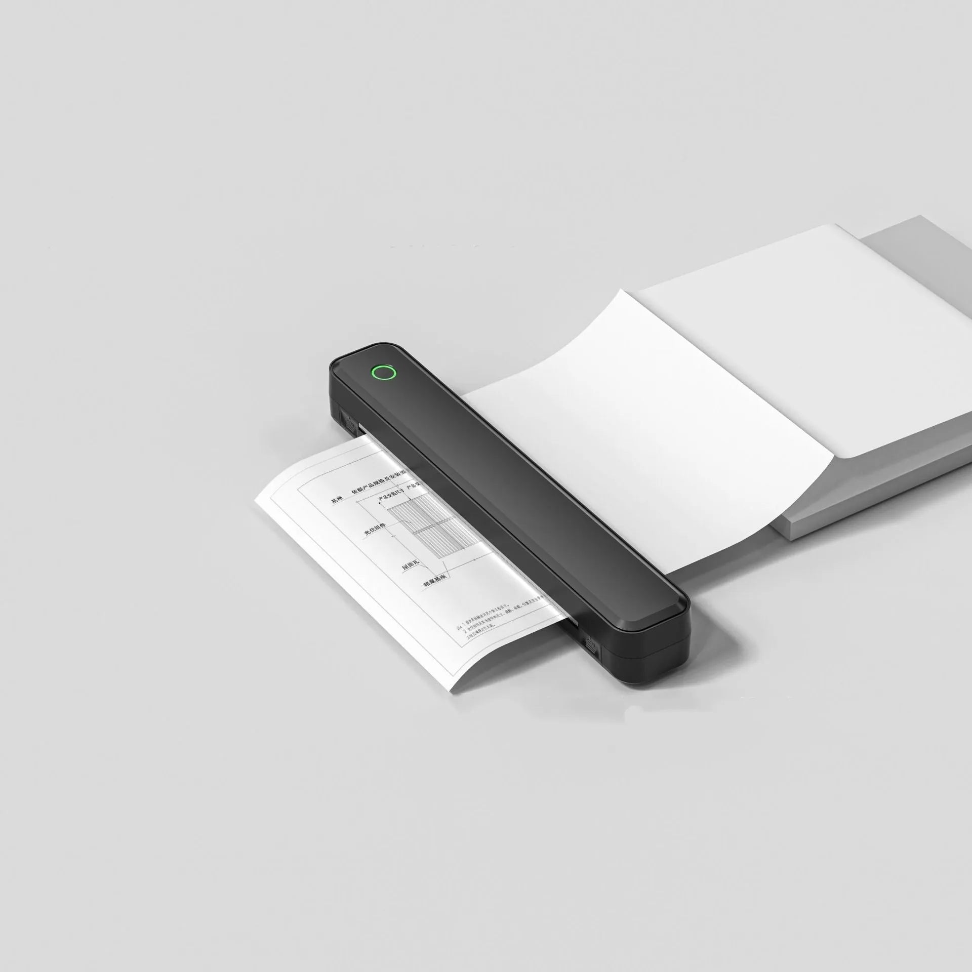 Black or white Bluetooth thermal printer for mobile phone drawing printing measuring 295mm long