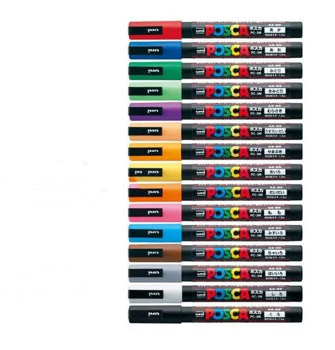 Doodle 0.9 acrylic marker 8-colour set in plastic case with red blue black white green yellow pink water blue markers