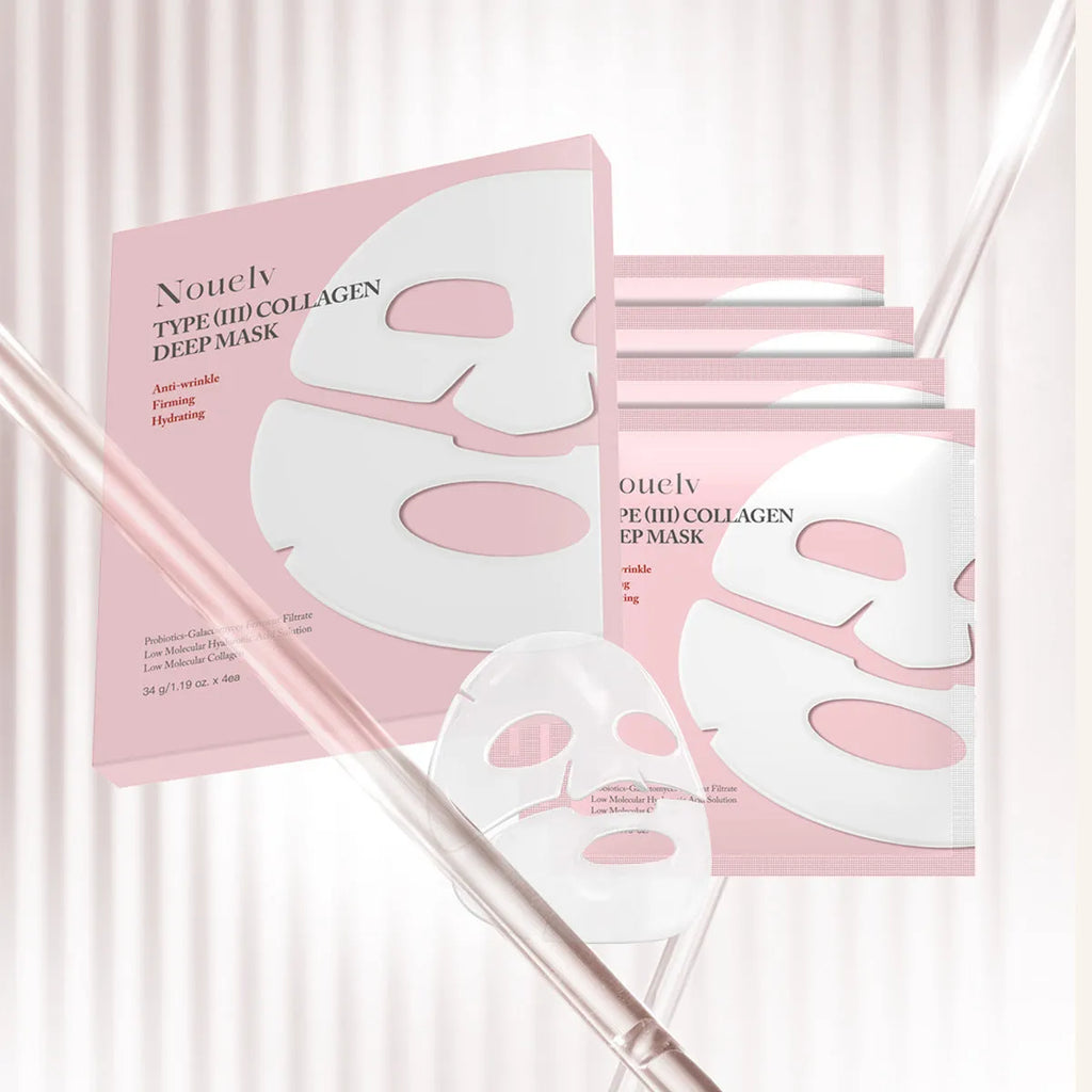 Collagen layered patch mask four-piece box with 34g total content for all skin types