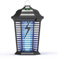 Black electric mosquito killer lamp with UV light and protective ABS mesh for outdoor and household insect control.