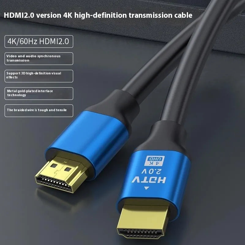 Gold-plated HDMI cable with aluminium alloy shell measuring 1.5 metres for computer monitor connections