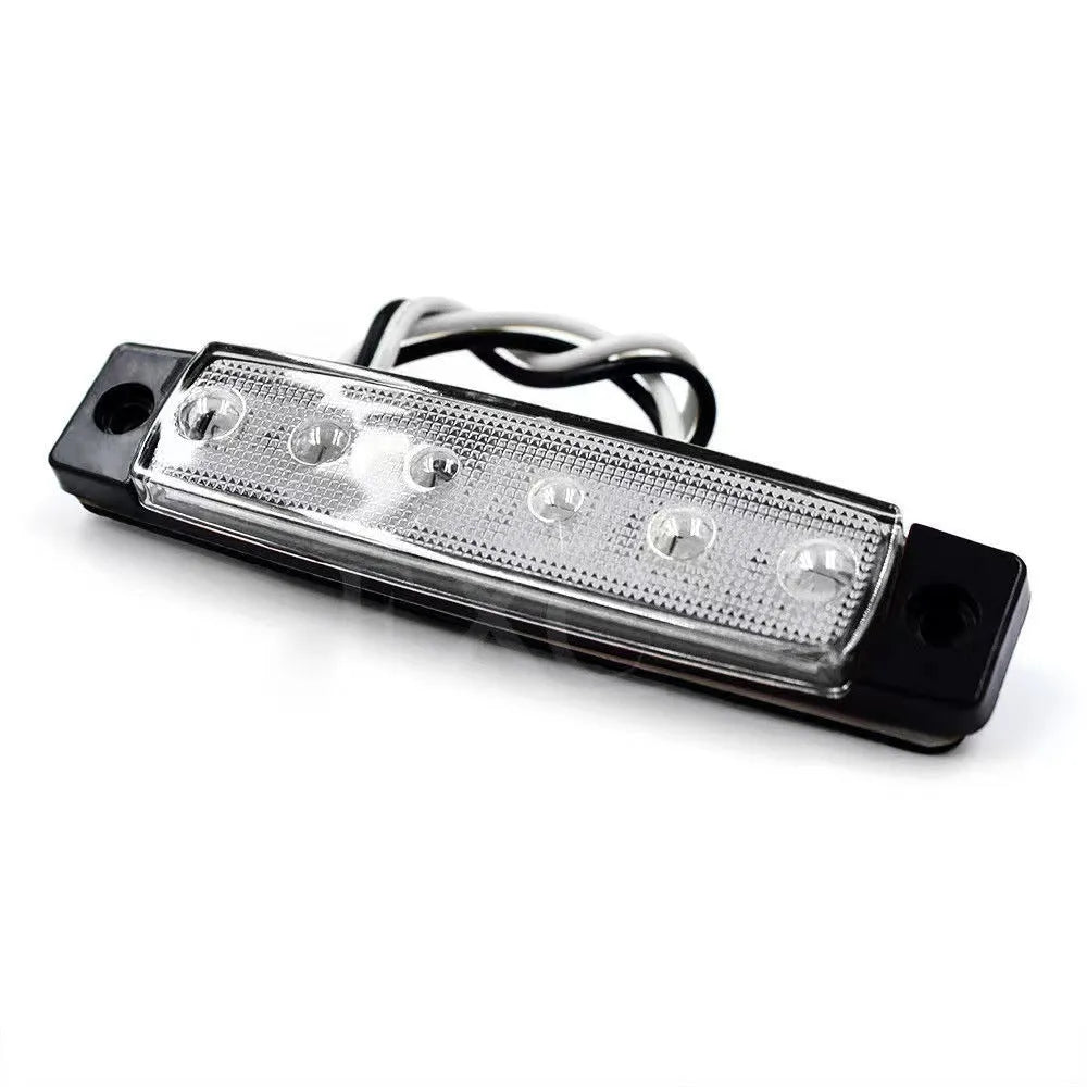 Trailer side warning lights in five colours with PVC housing and W-SMD light source