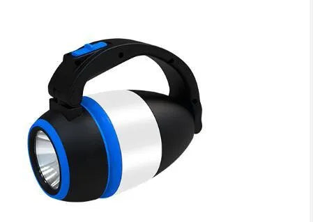 Black green multifunctional LED lamp with adjustable head and USB charging port