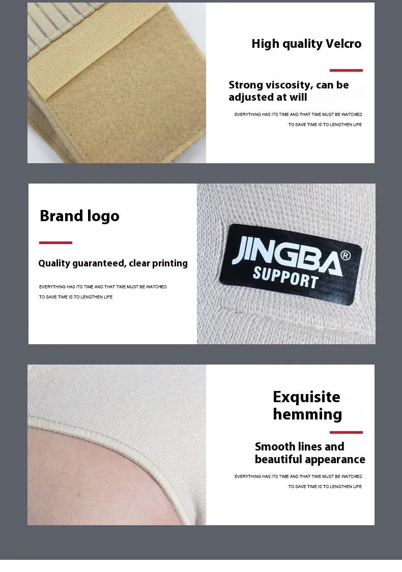 Adjustable skin-colour shoulder support brace with breathable strap for weightlifting and sports.