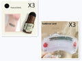 Brow stamp shaping kit with retouching shadow stick and 24 eyebrow cards for natural eyebrow shape
