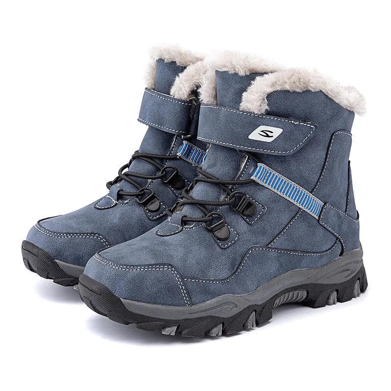 Hobby Bear black children's waterproof Martin boots with non-slip rubber soles