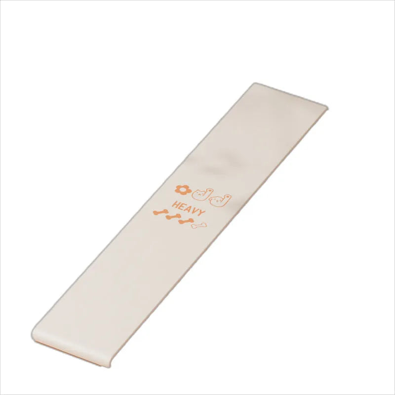Four elastic resistance bands in green, beige, orange, and pink colours representing 30, 20, 15, and 10 lbs resistance levels