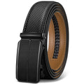 Men's PU leather belt with automatic alloy buckle in multiple colour options