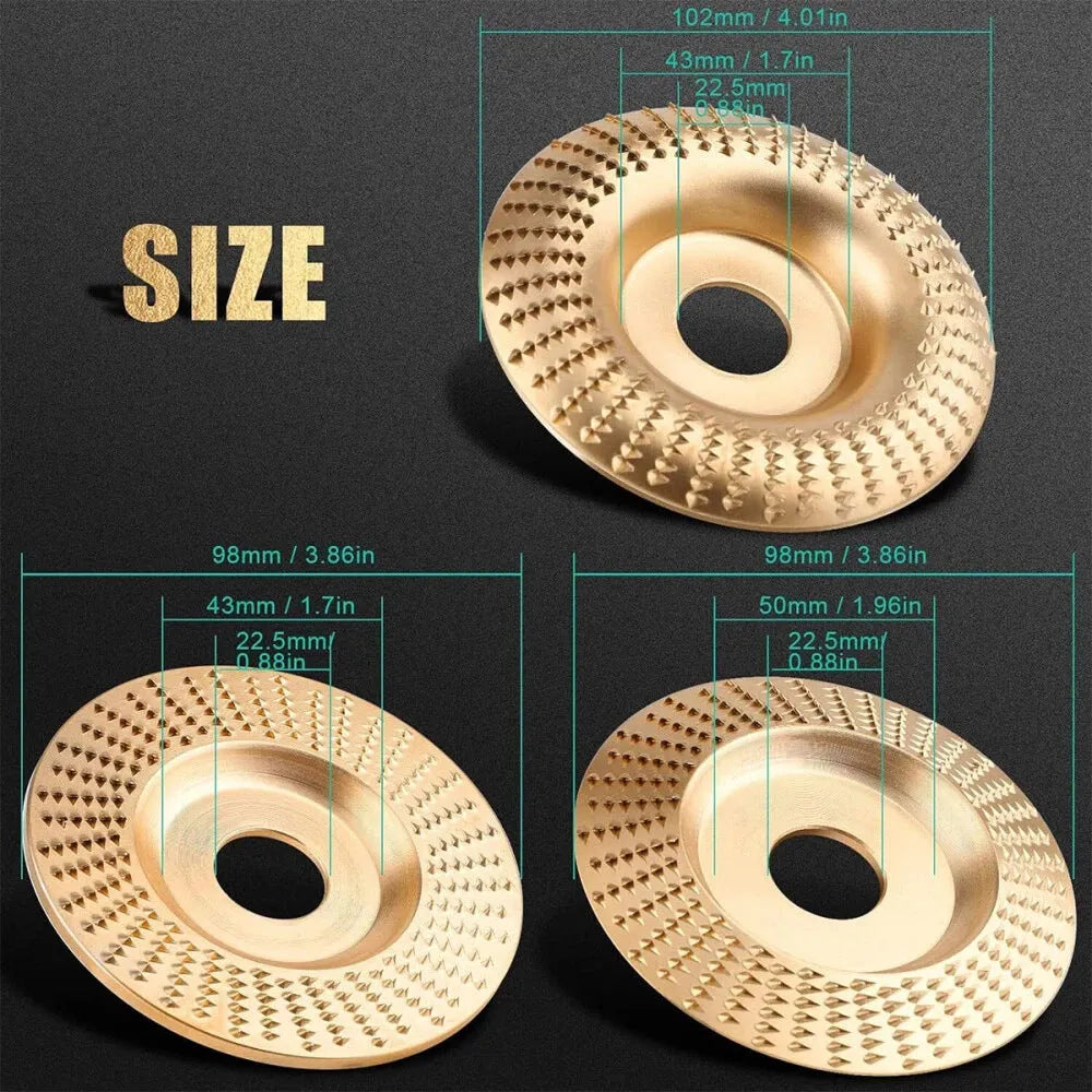 Carbon steel angle grinder grinding disc with flat profile, 4mm thickness, 16mm bore