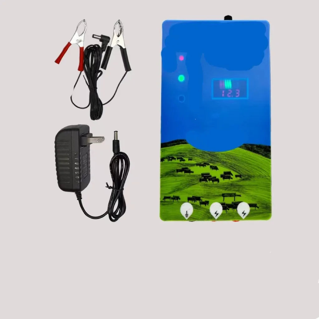 Pasture electronic host high voltage pulse breeding grid fence full set with display options