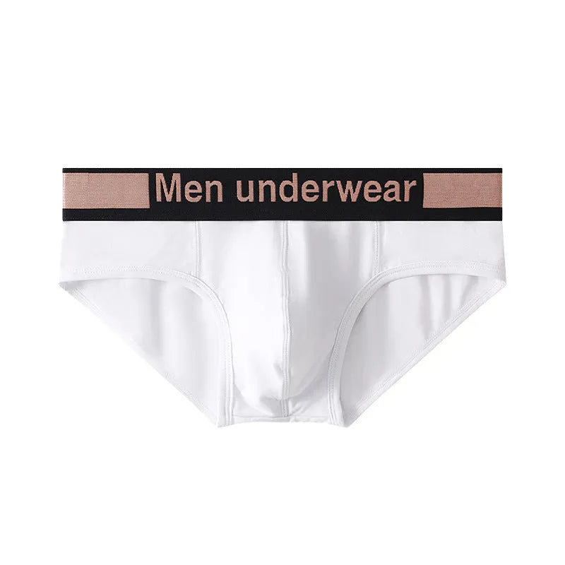 Men's modal briefs in black, white, and pink colours with low waist design