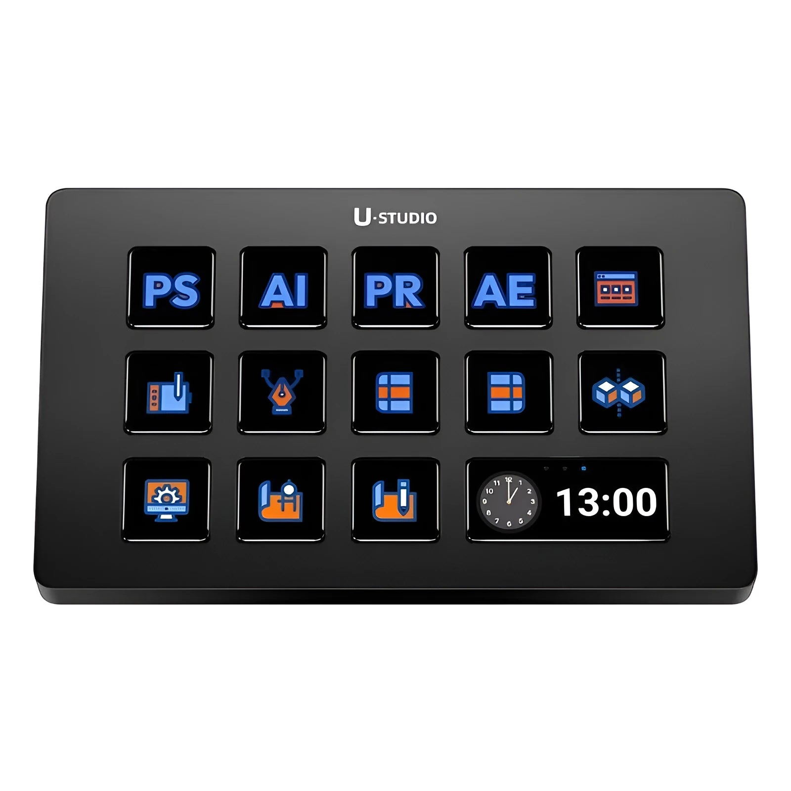 Intelligent keyboard for vertical shooting position visualisation with plastic construction and smart keypad, model A1 or A2.