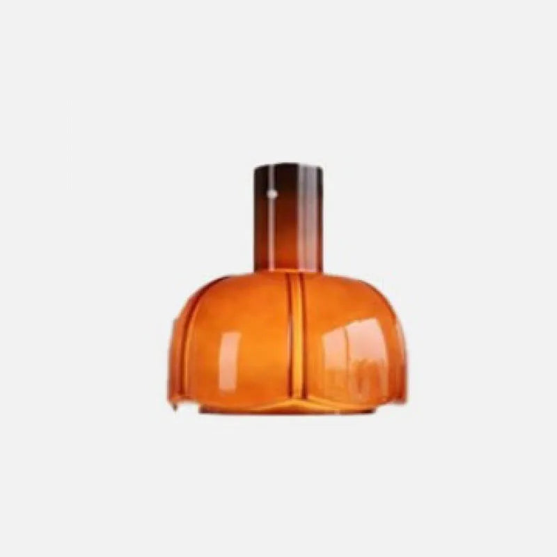 Medieval glass bud chandelier pendant light in retro style with tricolour lighting
