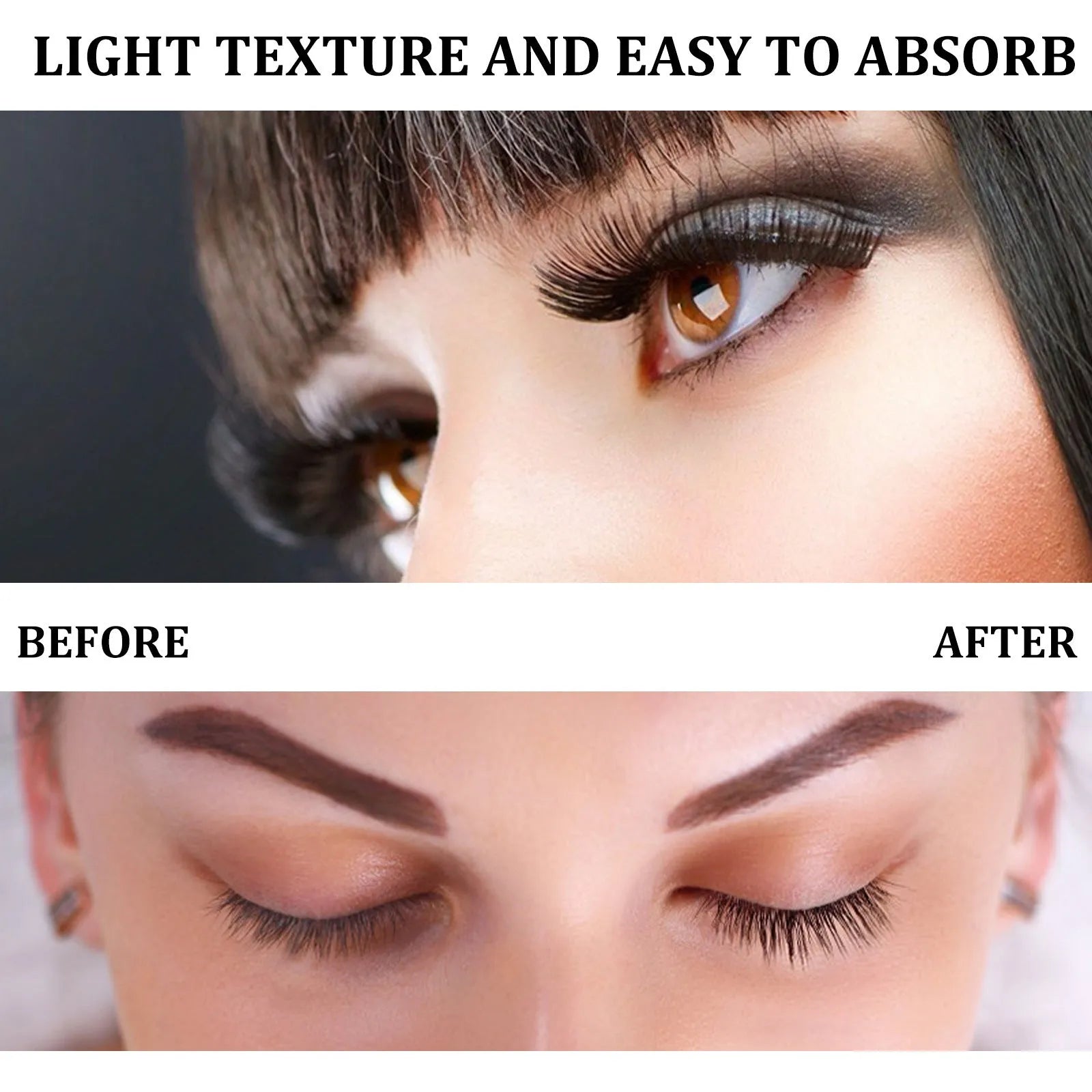 Curly Black Eyelash Essence 3ml serum bottle for lash conditioning and enhancement