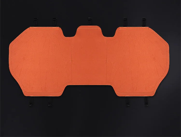 Tailored leather ultra thin car seat cover with gradient hole pattern in fur material